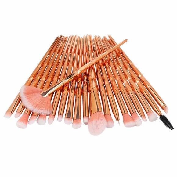 20 Pcs Eye Makeup Brushes Tool Set Eye Shadow Foundation Powder Eyeliner - Picture 1 of 8